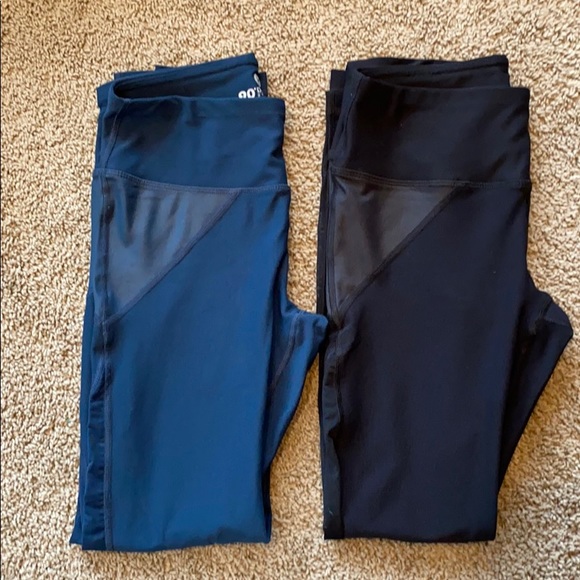 90 Degree By Reflex Pants - 2 pairs of 90 degree by reflex workout leggings.